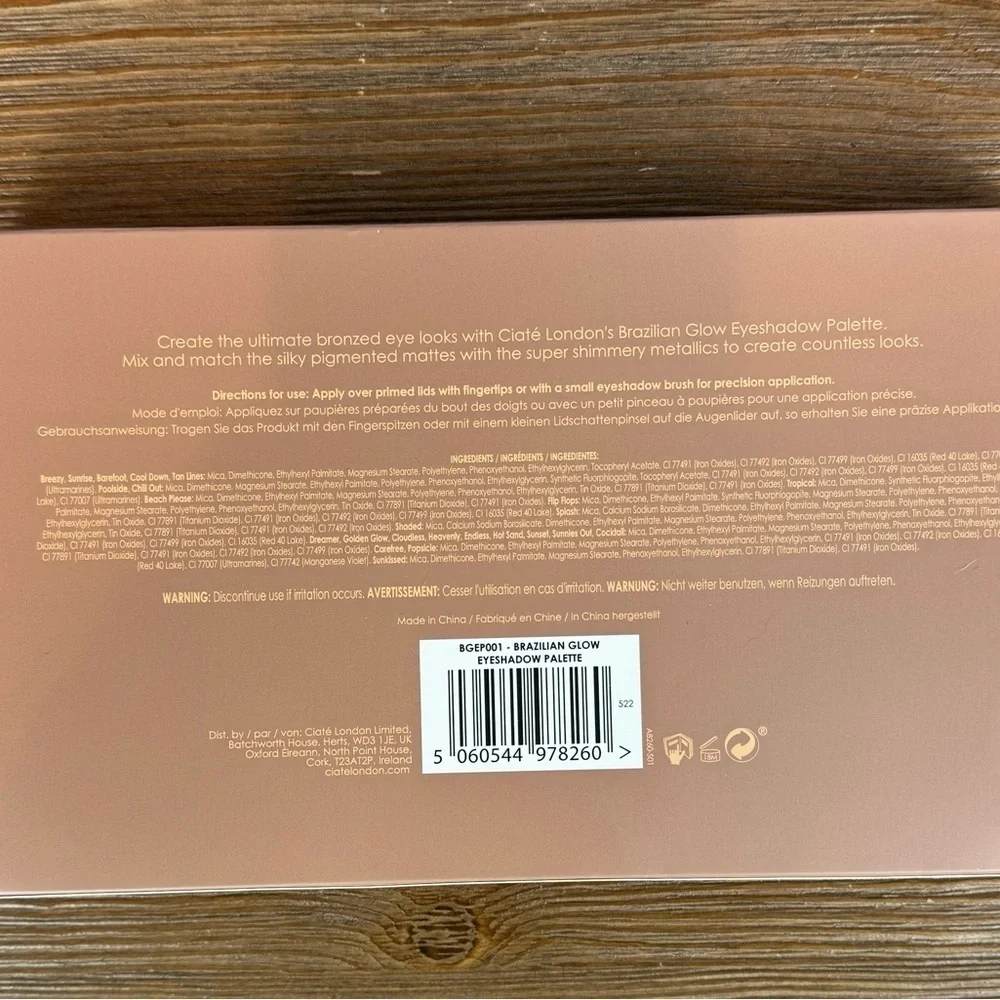 Brazilian Glow 24-Shade Eyeshadow Palette by Ciate London